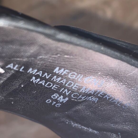 Marc Fisher - Black Faux-Leather Platform … - Picture 8 of 8